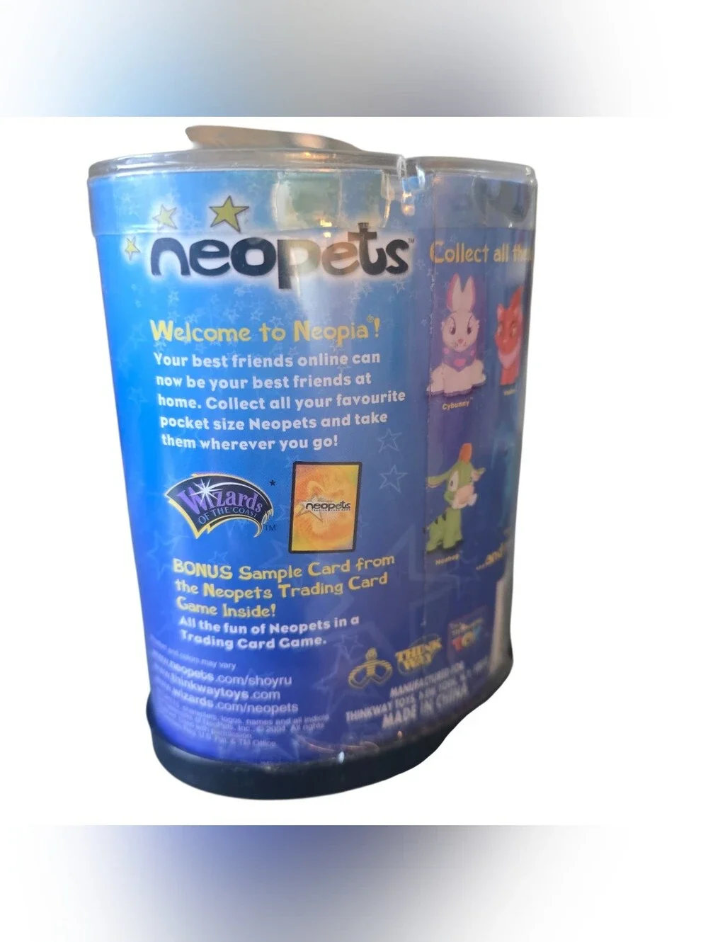 Neopets RARE 2004 Blue Shoyru Figurine With Game Card New Think Way Toys